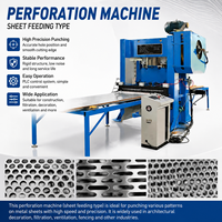 Machine de perforation automatique à alimentation par feuilles pour la production de tôles perforées en métal