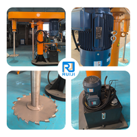 Disperseur hydraulique à grande vitesse pour encre textile, pigment liquide, mélangeur en acier inoxydable 500L/1000L, moteur AC, automatique pour produits chimiques