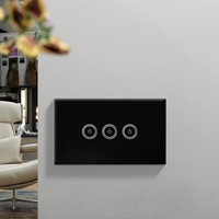 120*74*38mm ABS IP54 Intelligent Home LED Light Mirror Touch Sensor Switch Enclosure Control Junction Box Glass Touch Switch