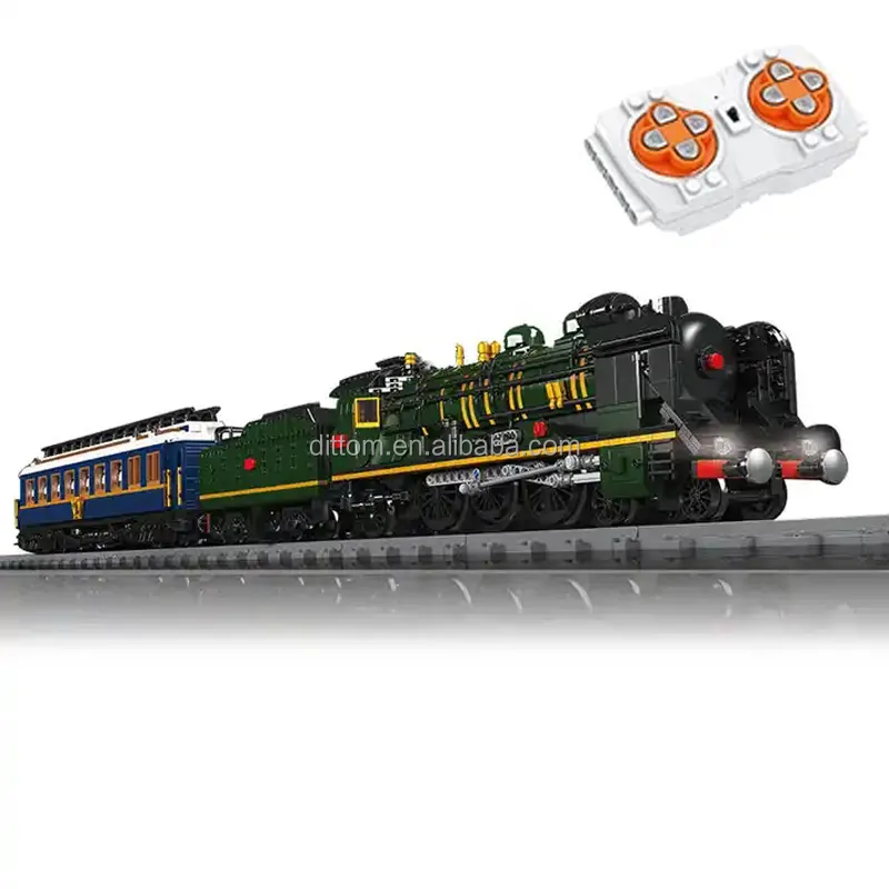 Orient Express-Französische Eisenbahnen SNCF 231 Dampfloko motive Modell DIY Montage Ziegel Spielzeug Baustein Sets für Kinder