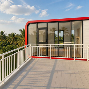 Maison préfabriquée moderne <span class=keywords><strong>à</strong></span> deux étages en conteneur, maison modulaire de luxe en conteneur maritime <span class=keywords><strong>à</strong></span> vendre, structure en acier, cabane portable - Product Image 4