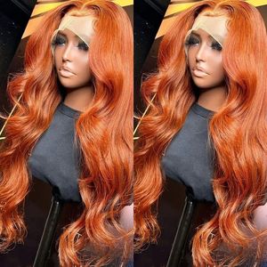 Fournisseur <span class=keywords><strong>de</strong></span> perruques en gros : Perruques brésiliennes Remy en cheveux humains <span class=keywords><strong>orange</strong></span>, dentelle frontale haute définition, sans couture, avec longueur bébé - Product Image 2