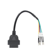 16pin Jumper Tester conector OBD OBD2 hembra K Line Can Line Cable de diagnóstico Universal K + CAN OBD2 Cable para coche camión