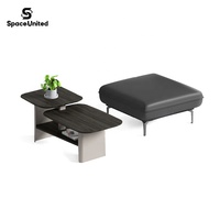 SpaceUnited Einfacher Stil Chinesisches Sofa Büromöbel Mikrofaser-Ledersofa