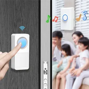 Wireless Waterproof Doorbell With 32 Music Home Security Door Bell With 110-240V Plug