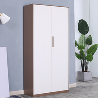 Casier en acier à trois portes à bord fin, couleur optionnelle, armoire de rangement pour personnel en acier, casier à vêtements pour salle de sport, école, bureau avec serrure à clé