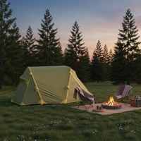 Tente de camping et de randonnée gonflable tunnel professionnelle extrême quatre saisons, une chambre, à montage rapide, imperméable et coupe-vent, technologie avancée Air