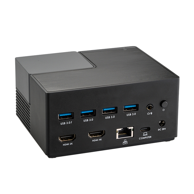 Latest Version USB-C Dual Display Universal Hub Docking Station HD-MI Adapter with Power Delivery