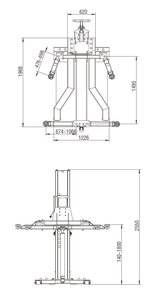 Elevador hidráulico de un solo poste para coche, elevador de vehículo con certificado <span class=keywords><strong>Ce</strong></span>, 2,7 t - Product Image 6