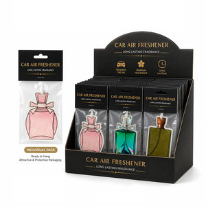 Diffuseur de parfum de luxe personnalisé pour voiture, longue durée, style carte suspendue, flacon de parfum, décoration intérieure automobile, cadeau - Product Image 1