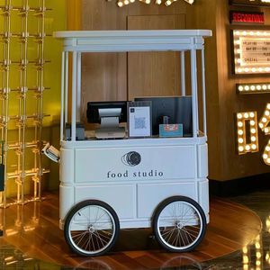 Carrito de Dulces y Café de Buena Calidad, Personalizado, para Exhibición y Decoración, Carrito Móvil para Venta de Café - Product Image 4