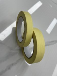 Ruban de masquage jaune adhésif simple face et papier crépon pour automobile - Product Image 5