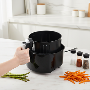 Friteuses <span class=keywords><strong>à</strong></span> air chaud de haute qualité, sans huile, avec contrôle numérique intelligent, électriques, pour la cuisine domestique, pour un usage domestique - Product Image 2
