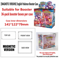 Boîte de rangement pour collection Elite Trainer Pokem avec couvercle à fermeture magnétique, en acrylique 6MM, protection UV 99%, pack booster ETB