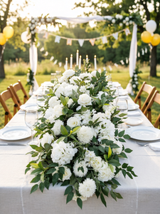 Composition florale artificielle en soie personnalisée <span class=keywords><strong>pour</strong></span> allée d'entrée, chemin de table fleuri <span class=keywords><strong>pour</strong></span> décoration de mariage et de fête - Product Image 3