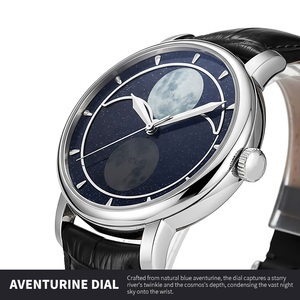 <span class=keywords><strong>Orologi</strong></span> di Lusso <span class=keywords><strong>Automatici</strong></span> Meccanici da <span class=keywords><strong>Uomo</strong></span> con Grande Fase Lunare, Avventurina Luminosa, Logo Personalizzabile – Produttore di <span class=keywords><strong>Orologi</strong></span> OEM ODM - Product Image 6