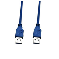 Muestra Gratuita de Cable de Extensión USB 3.0 de Alta Velocidad, Tipo Macho a Tipo Macho, Revestimiento de PVC, Material de Cobre Puro Trenzado para Computadoras