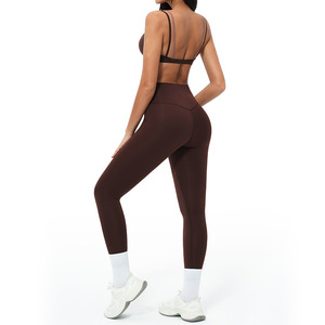 Ensemble de yoga pour femme : soutien-gorge de sport élégant et léger, pantalon de sport élastique, plusieurs combinaisons possibles - Product Image 6