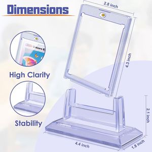 Wholesale 35PT Strong Magnetic Card Brick with <b>Bracket</b> Cartoon Card Protective Cover with Base <b>for</b> Card Game - Product Image 2