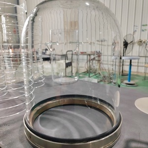 Cloche en verre de quartz transparent personnalisée CY, résistante à la chaleur, en forme de dôme en silice - Product Image 2