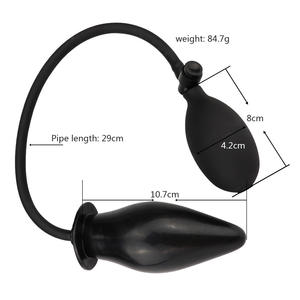 Silicone prostatico massaggiatore anale <span class=keywords><strong>Plug</strong></span> favorisce il piacere anale nei glutei - Product Image 4