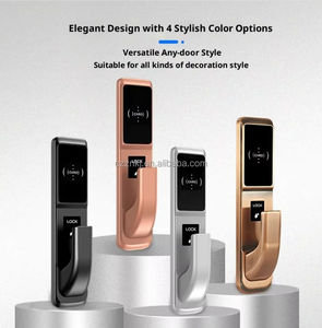 Serrure de porte intelligente en aluminium et alliage de zinc avec carte RFID pour portes en bois, hôtels, antivol, compatible Wi-Fi, stockage cloud - Product Image 5