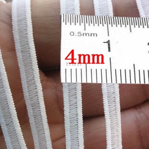 Correa elástica tejida de látex de 4mm, cubierta desechable para zapatos, de alta calidad, color blanco - Product Image 3