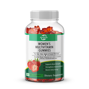 OEM ODM - Gomitas Multivitamínicas para Mujer, Sabor Fresa, Apoyo para Cabello, Piel, Uñas e Inmunidad, Vegetarianas, Sin OMG, Sin Gluten - Product Image 1