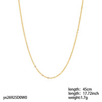 YML& Fashion Trendy Breloques en acier inoxydable plaqué or 18 carats avec perles et 26 lettres alphabétiques, pendentifs pour colliers personnalisés avec initiales DIY