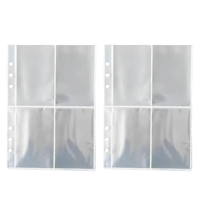 Pages de rangement pour photos en PP transparent, 100 paquets pour usage domestique