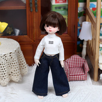 Joyfull Vêtements pour poupées BJD 6 points, échelle 1:12, 30 cm, Gilet d'hiver en duvet, Tissu de confection de costumes et robes décontractés et personnalisés, pour les plus de 14 ans