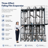 Meilleure vente aux États-Unis Évaporateur à film tombant à haut rendement Récupération d'éthanol Nouveau moteur électrique à vapeur Distillation