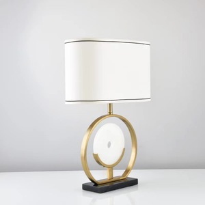 Khách sạn sang trọng trang trí bằng đá cẩm thạch cơ sở Đèn bàn đá cẩm thạch xi lanh Đèn bàn cho phòng đọc sách hoặc phòng ngủ - Product Image 3