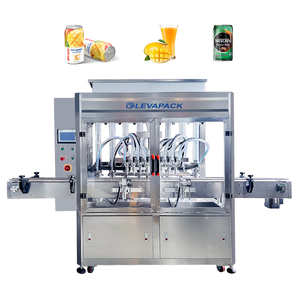 Heiß verkaufende Aluminium dose mit mehreren Köpfen Kolben füll maschinen Flüssigflaschen-Wasser füll maschine - Product Image 1