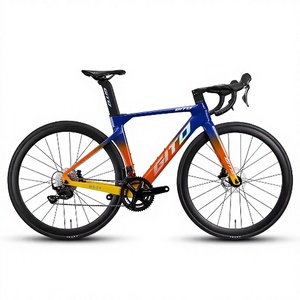 Bicicleta de Carretera GITO de Fibra de Carbono, 24 Velocidades, Grupo Shimano 105, Frenos de Disco Hidráulicos, Ruedas de Carbono de 27 Pulgadas, Bicicleta de Carreras - Product Image 1
