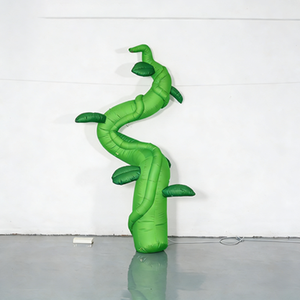 Надувная декорация для сцены в виде гигантского зеленого стручкового растения, рекламный надувной продукт на заказ - Product Image 5