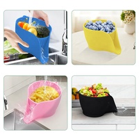 OEM ODM Passoire de cuisine multifonctionnelle pliable en silicone de qualité alimentaire sans BPA pour pâtes