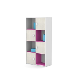 Estantería simple de cuatro niveles para dormitorio de niños, dormitorio con puerta corredera, alta calidad - Product Image 1