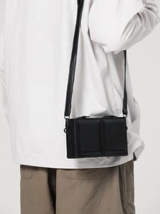 Stylish Designer Box Shape Women's Crossbody <b>Backpack</b> Small Square PU Leather Mobile Phone Bag - Product Image 3
