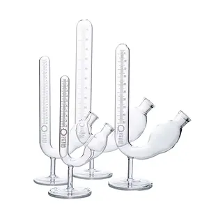 Lab 5 10 <span class=keywords><strong>15</strong></span> 20ml yüksek borosilikat 3.3 cam testi fermantasyon tüpü ayak tabanı kaide desteği ile mezun - Product Image 1