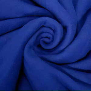 Manta de lana sólida azul océano de alta calidad, Polar manta de lana, ribete impermeable - Product Image 5