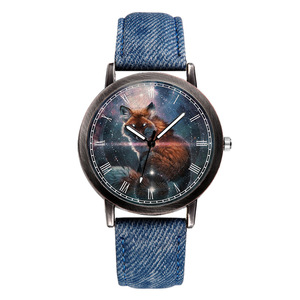 นาฬิกาข้อมือแนวสปอร์ตลำลองสำหรับผู้ชายและผู้หญิงสายหนังยีนส์สำหรับใส่ได้ทั้งชายและหญิงแฟชั่นฤดูร้อน - Product Image 4