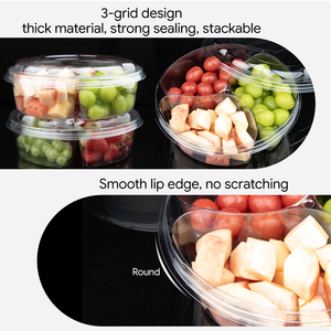 Vòng Trái Cây Tươi Hộp Thực Phẩm Lưu Trữ <span class=keywords><strong>Container</strong></span> Nhựa Trái Cây Hộp Với Ngăn - Product Image 5