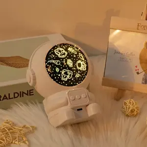 Creativo Indoor Home camera da letto atmosfera astronauta musica Led Space Light proiettore luce notturna per bambini