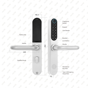 Cerradura Inteligente de Acero Inoxidable 304 a Prueba de Fuego con Estándar ANSI, Huella Dactilar, Tarjeta, Código, NFC, Electrónica, para Puerta de Madera, Modelo 929(VI) - Product Image 6