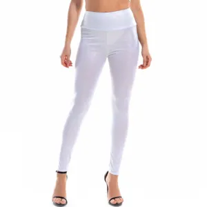 <span class=keywords><strong>Leggings</strong></span> Gotici Sexy da <span class=keywords><strong>Donna</strong></span> a Vita Alta Elasticizzati, Pantaloni Lunghi Metallizzati Olografici <span class=keywords><strong>Lucidi</strong></span>, Abbigliamento Estivo da Club - Product Image 6