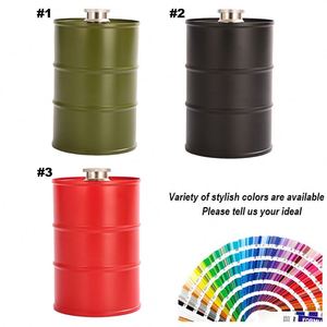 Pot à vin créatif en acier inoxydable personnalisé avec logo, pot à vin cylindrique, vente chaude, grande capacité, fût à essence, fût à vin - Product Image 2