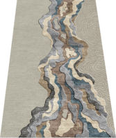 Designer High Pile Wool Hand Tufted Modern Floral Pattern Eco Friendly Non Slip Thin Luxury Carpet Waterproof Dirt Resistant