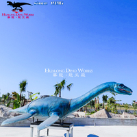 Modèle d'animal marin, statue animée de Plesiosaure pour la décoration des parcs marins, des centres commerciaux et des aquariums