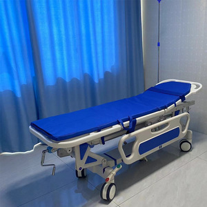 Camilla de transporte hospitalaria móvil Lekang de acero inoxidable de 1930 mm con ajuste de elevación y respaldo - Product Image 1